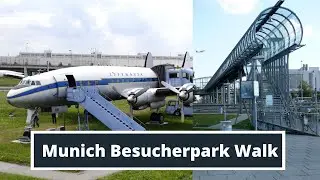 🇩🇪 Munich Airport Walk 5 AM  (Besucherpark Flughafen M&uuml;nchen)