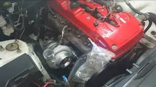 Ford FG XR6 Turbo  - Part 3 - Oil feed fitting install /Oil drain