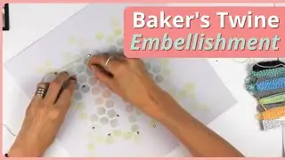 Unique Scrapbook Embellishment Using a Bakers Twine Design