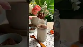 Choco-PB Protein Oats 🥜⚡#foodie #delicious #breakfast #byxfood