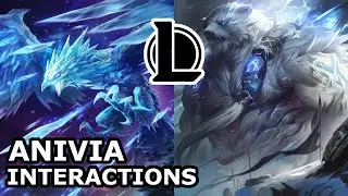 Anivia Interactions with Other Champions | VOLIBEAR TAKES CARE OF HER | League of Legends Quotes