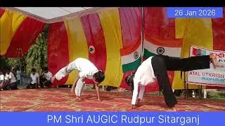 Yoga Presentation by PM Shri AUGIC Rudpur Sitarganj Students 