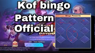 KOF BINGO PATTERN 2022 | KOF EVENT 2022 MOBILE LEGENDS BANG BANG