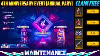 Ob29 Update❕Free Fire 4th Anniversary Rewards | 4th Anniversary Free Fire Event | FF 4th Anniversary