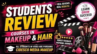 Student Review- Courses in Makeup and Hair. All students in video are pursuing CIDESCO MEDIA MAKEUP.