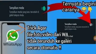 Cara Agar Foto Dan Video Whatsapp Tidak Tersimpan Di Galeri Secara Otomatis | Trick WhatsApp 2022