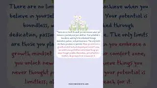 Unlock Your Potential: Embrace the Limitless #LimitlessPotential #SelfBelief #GrowthMindset