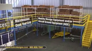 Animation for Cubic Designs Mezzanines for Military use