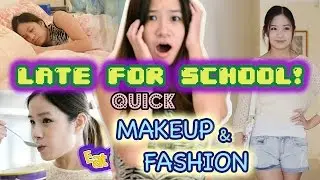 My Morning Routine for School | Quick Makeup & Fashion