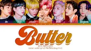 BTS Butter Lyrics (방탄소년단 Butter 가사) (color coded lyrics)