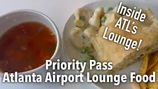 Inside the Atlanta Airport Priority Pass Lounge - Airport Lounge Food Tour - The Club at ATL