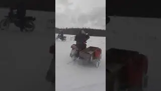 Зимние пакатушки на ИЖАХ по полям