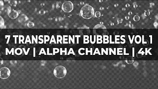 Floating Transparent Bubbles Overlays Vol. 1 &ndash; 4K Alpha MOV Bundle