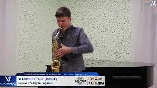 Vladimir PETKUS plays Caprice N&ordm;24 by N. Paganini #adolphesax