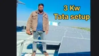 3 KW TATA SOLAR SETUP#viral#video#trending