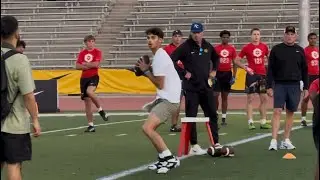 2025 Elite 11 Finals, Day 2: UCLA 2026 four-star QB target Oscar Rios in pro day workout 6/18