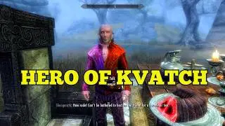 Now it all makes sense... This is the Hero of Kvatch in Skyrim