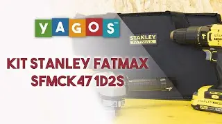 Kit Stanley Fatmax SFMCK47D2S Avvitatore + Smerigliatrice a batteria Unboxing Yagos