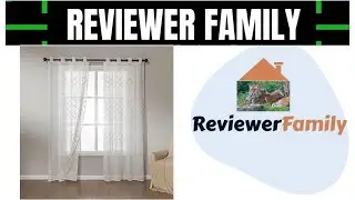 Amazon Basics 2-Piece Embroidery Sheer Curtain Set