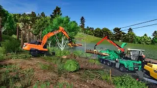 FS25 - Карта Хутан Пантай 045 - Лесное хозяйство, сельское хозяйство и строительство - LS25