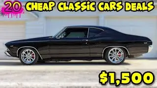 OMG! 20 Classic Cars for Sale CHEAP You WON'T Believe! - Ad Link in Video Description on...