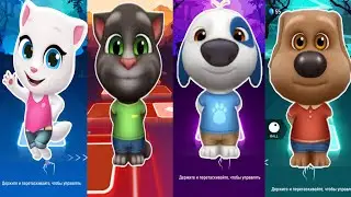 Talking Tom vs Tiles Hop 🎶🐱Talking Tom Tiles Hop Challenge