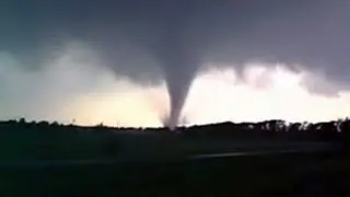 Tornado strikes McConnell AFB in Wichita, Kansas, April 26, 1991 (Upscaled HD and 60fps)