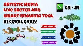 Artistic Media, Live Sketch and Smart Drawing Tool in CorelDraw - CorelDraw Full Course | Ch - 24