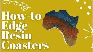 Tutorial on How-To Edge Resin Coasters #shorts #shortvideo #howtocoasteredges #resincoasters