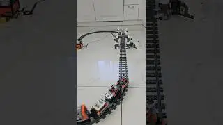 Snow express LEGO train 60470 on a snowy route! ❄️🚂