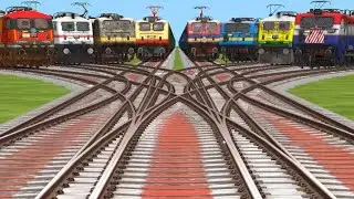 Indian trains new track train electric running status fast local train simulator classic moment 