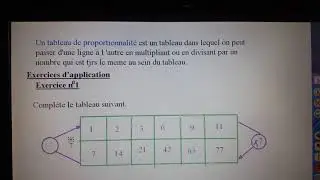 CM1 - MATHS : la proportionnalité