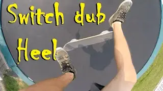 Switch Double Heelflip TrampSkating