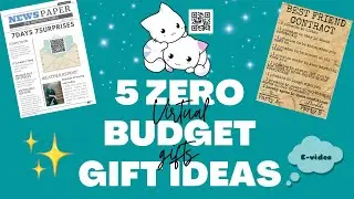 5 Zero budget virtual gift ideas | Online surprise gifts for best friend | Digital gift ideas Part-4