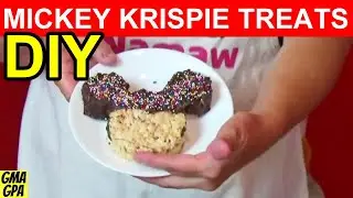 Making Mickey Mouse Rice Krispie Treats At Home With Cohen & Namaw - Bringing Disney Home!