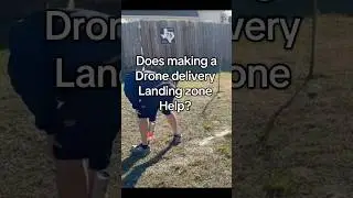 Painted a landing zone in my backyard to help the Walmart delivery drones land.  It worked good!