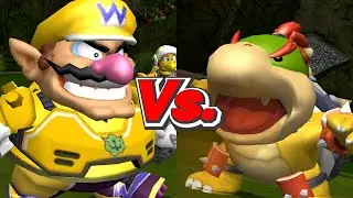 Mario Strikers Charged - Wario/Hammer Bros Vs. Bowser Jr./Monty Mole