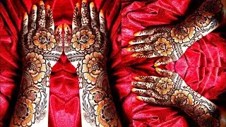 beautiful bog roses Hyderabad style mehndi design for back hand    rose flowers mehndi design