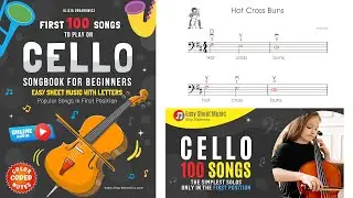 CELLO Book PDF I First 100 Songs to Play on CELLO Easy Solos for Beginners Sheet Music with Letters