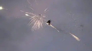 Crazy and Fun Helicopter Flying with A LOT of Fireworks!