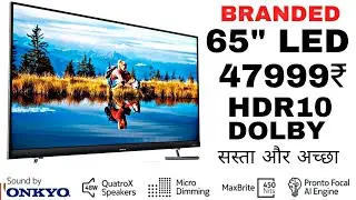 Low Price 65 inch LED TV WITH HDR10 AND 48W SOUNDBAR llसबसे सस्ता 65 इंच LEDTV NOKIA 65TAUHDN REVIEW