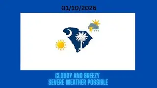 Cloudy and Breezy With Severe Weather Possible Today in South Carolina