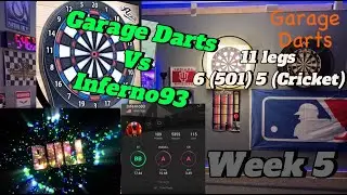 SFD86 Garage Darts Vs Inferno93 GranBoard Soft Tip Online League Match Play