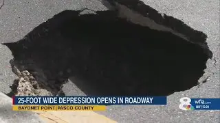 Massive Sinkhole Shuts Down Busy Pasco County Road | Officials Warn It Could Get Bigger