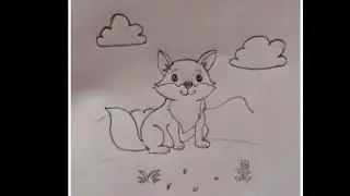 How to draw a fox realistic easy/how to draw a fox for kids/Diwali special@drawingwithtiti