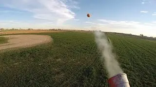 Drone vs. Pumpkin Cannon @Anderson Farms w/ Hero4 Black