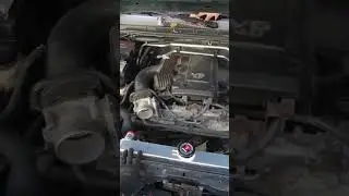 POV: Swapping in a brand new radiator for my Nissan truck 💪
