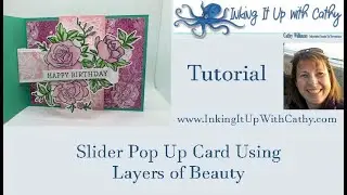 Slider Pop Up Card Using Layers of Beauty Bundle and Masks