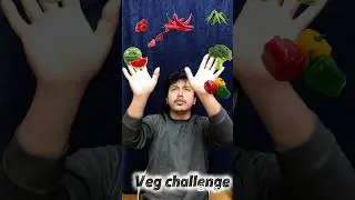 Vegetables Eating Challenge || ASMR || Rabinrd || Mukbang #funny #asmr #vegetables #1million