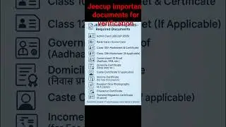 jeecup counselling important documents for verification #jeecupnews #jeecup2025 #polytechnic #